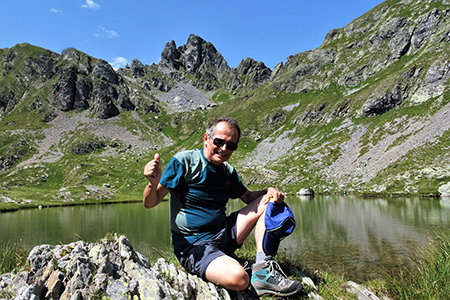 PONTERANICA CENTRALE (2372 m) in solitaria dai Piani dell'Avaro per i Laghetti di Ponteranica il 31 luglio 2017 - FOTOGALLERY